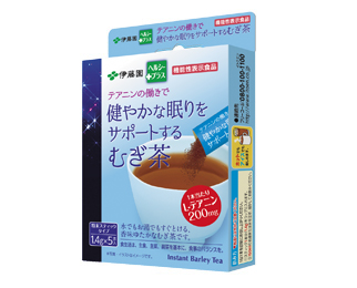 テアニンの働きで健やかな眠りをサポートするむぎ茶 粉末スティック 5本入