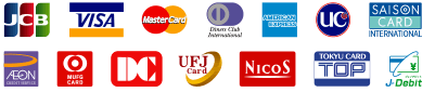 JCB VISA Master Diner Amex UC SAISON AEON MUFGCARD DC UFJcard NICOS TOKYUCARD J-Debit