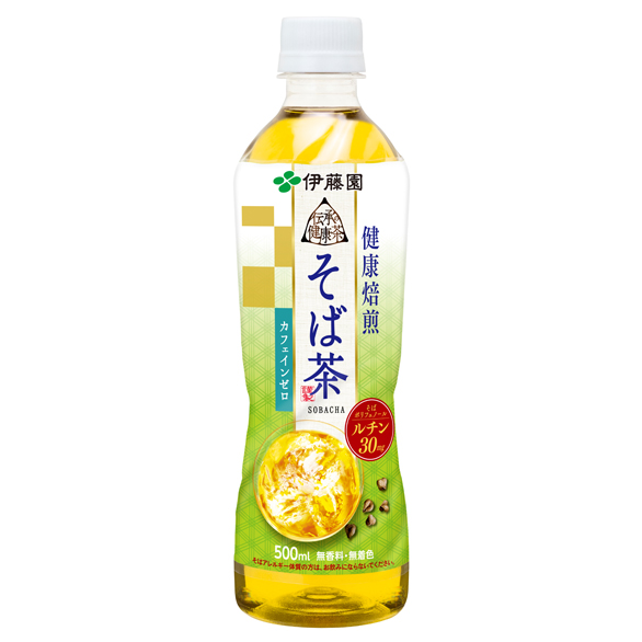 伝承の健康茶 健康焙煎そば茶 500ml 24本入