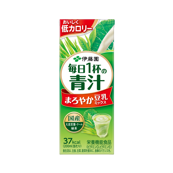 毎日1杯の青汁 まろやか豆乳ミックス 紙200ml 24本入