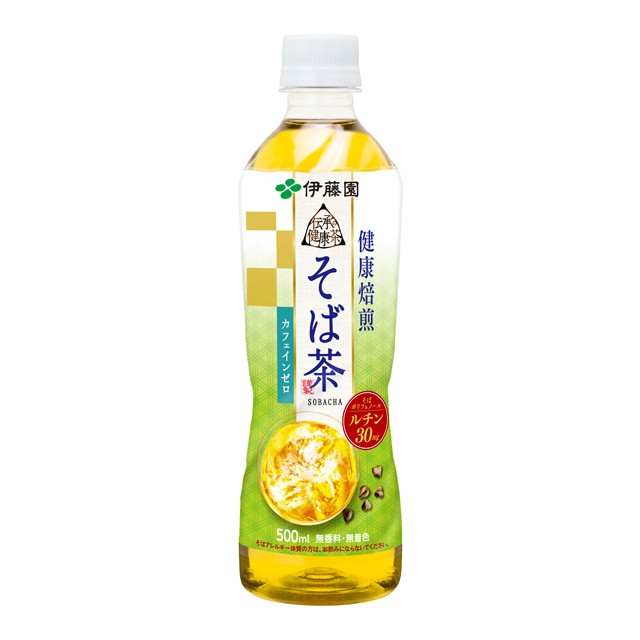 伝承の健康茶 健康焙煎そば茶 500ml 24本入