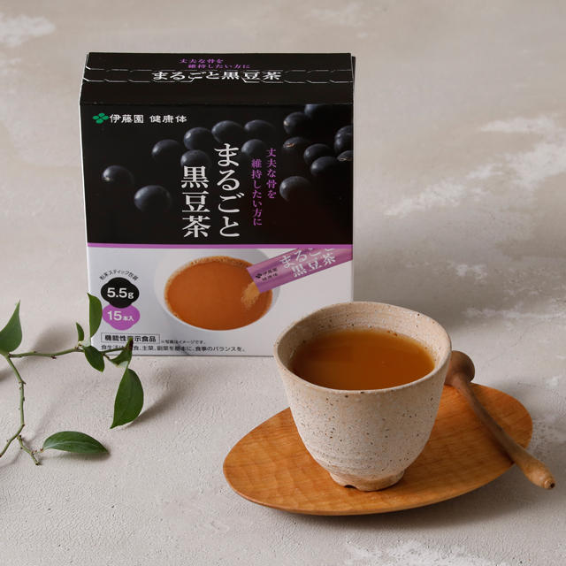 まるごと黒豆茶　粉末スティック 30本セット(15本×2箱)