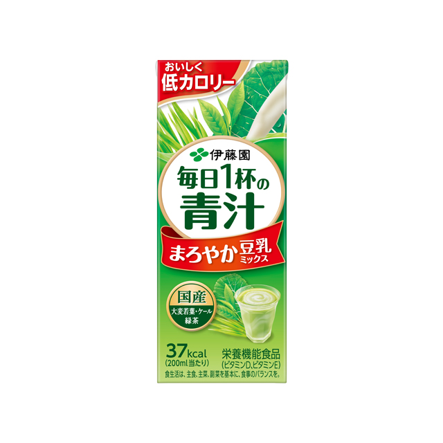 毎日1杯の青汁 まろやか豆乳ミックス 紙200ml 24本入