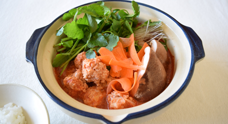 【血圧コラム・健康体レシピ】簡単ホエイ出汁で作る鶏つくね鍋