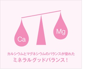 カルシウムとマグネシウムのバランスが優れたミネラルグッドバランス！