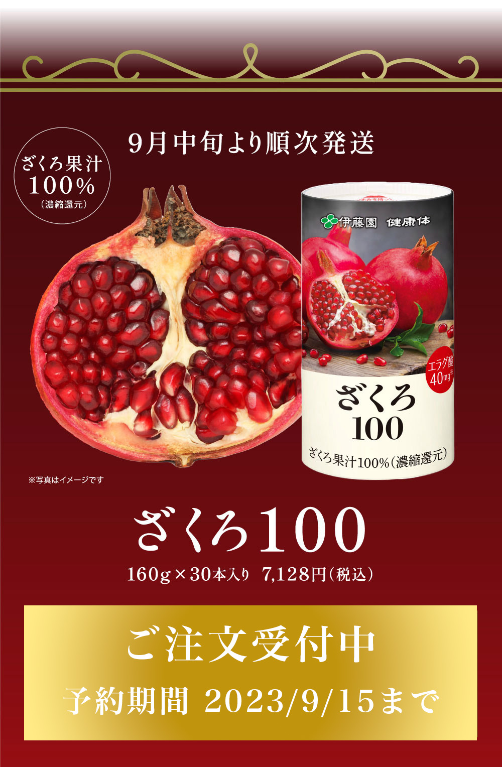 通販限定】伊藤園 ざくろ100 予約ページ｜伊藤園の公式通販